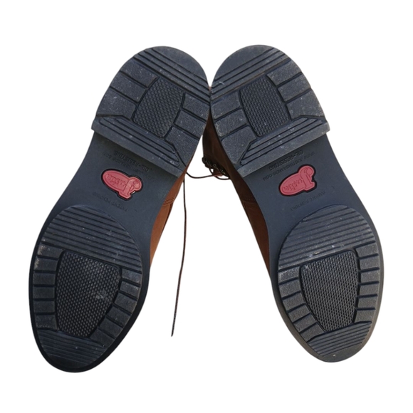 Justin Boots Men's Brown Leather Conductor Boots Sz 9M. MADE IN USA - Picture 5 of 10